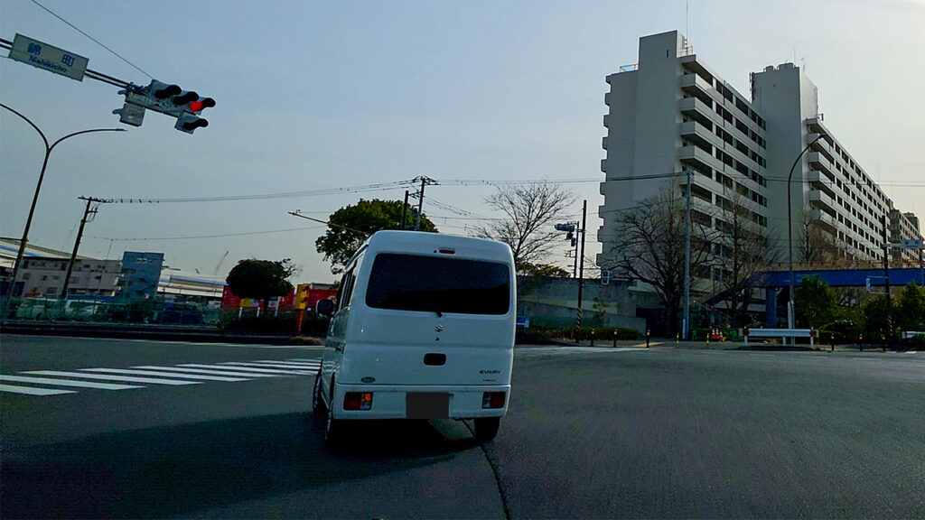 錦町交差点（通過ポイント）
