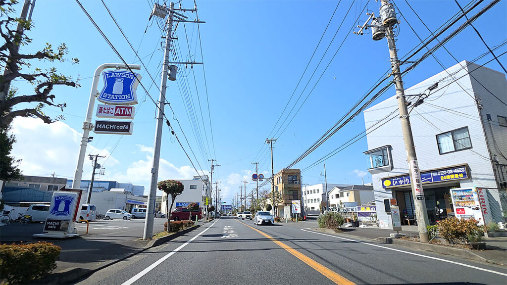 ローソン 大和中央林間西二丁目店付近（県道50号 座間大和線）