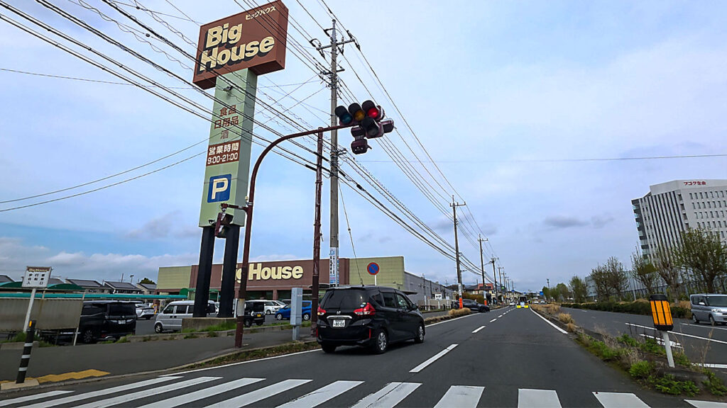 コストコ千葉ニュータウンへ向かう周辺道路