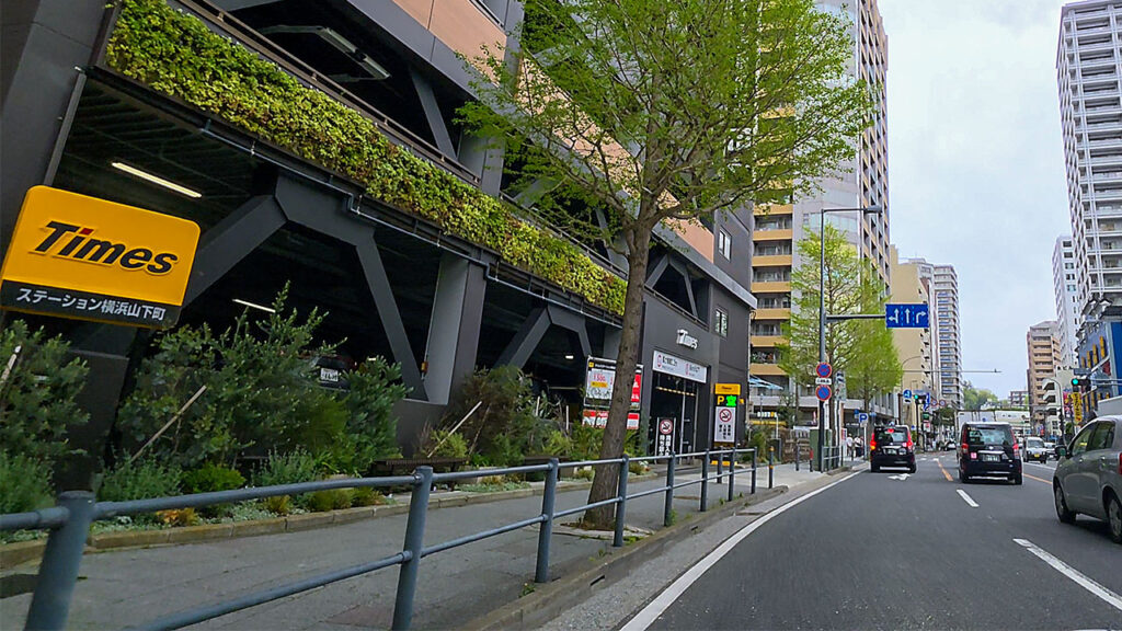 タイムズステーション横浜山下町のP表示