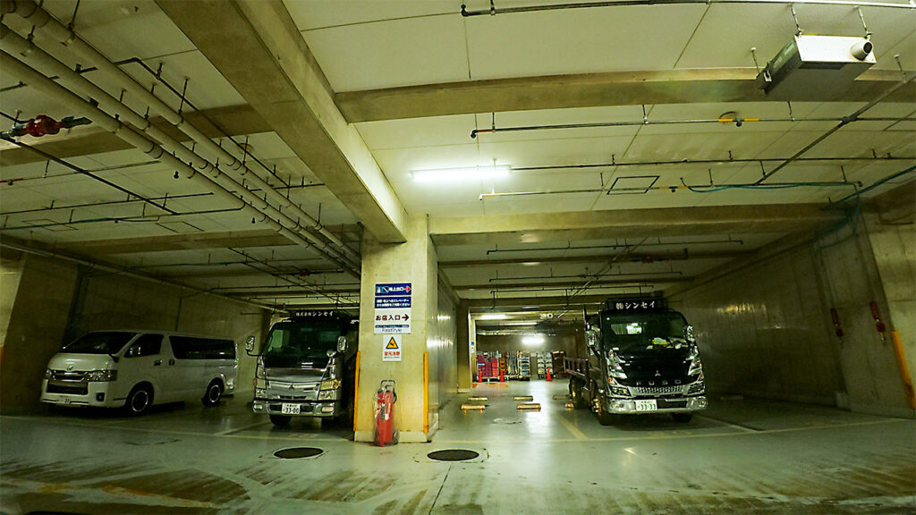 駐車位置付近の様子